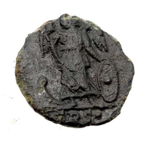 1256 - Roman Bronze AE4 Constantine dynasty with Goddess Victory on Prow of vessel. P&P Group 1 (£14+VAT fo... 