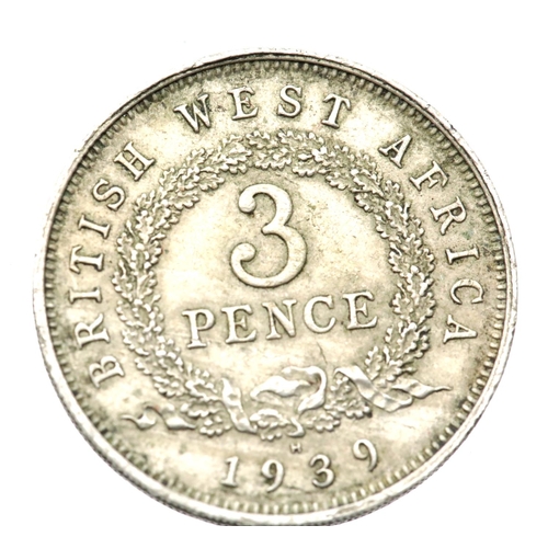 1261 - 1939 3 Pence - British West Africa - King George VI. P&P Group 1 (£14+VAT for the first lot and £1+V... 