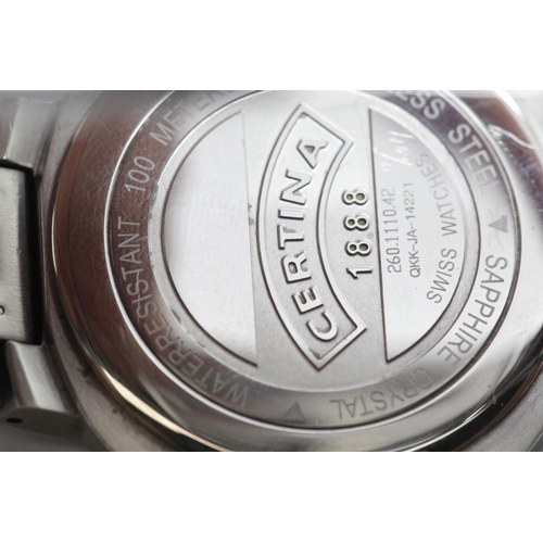 1082 - Gents Certina ODC One wristwatch, boxed. Dial D: 30 mm. P&P Group 1 (£14+VAT for the first lot and £... 