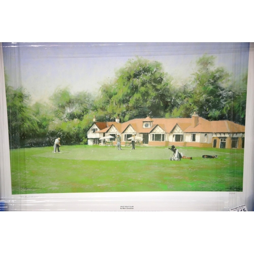 306 - Modern print, limited edition of Hale Golf club. This lot is not available for in-house P&P.