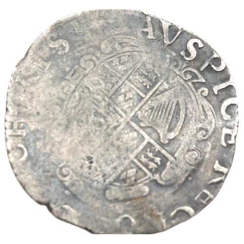 1229 - Silver Hammered Shilling of King Charles Ist - Civil war period. P&P Group 1 (£14+VAT for the first ... 