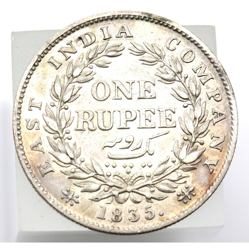 1277 - 1835 Silver Rupee - East India Company - King William IV. P&P Group 1 (£14+VAT for the first lot and... 