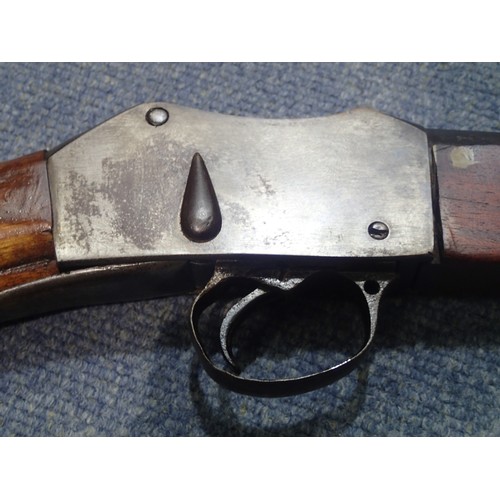 3214 - 19th century Mauser breech loading rifle, having several proof marks to the barrel, later replaced s... 