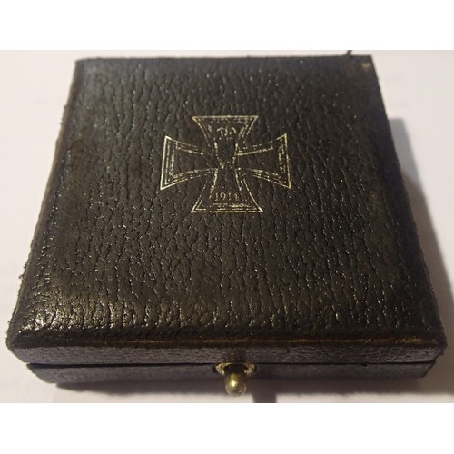 3468 - German Imperial WWI type Iron Cross 1st Class in fitted case. P&P Group 1 (£14+VAT for the first lot... 