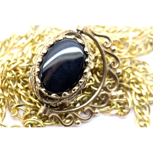 1063 - 9ct gold spinner on a 9ct gold chain, L: 45 cm, 14.1g. P&P Group 1 (£14+VAT for the first lot and £1... 