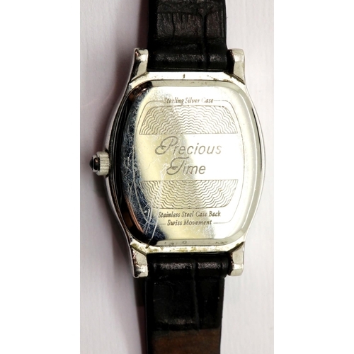 1009 - Precious Time ladies wristwatch on a leather strap. P&P Group 1 (£14+VAT for the first lot and £1+VA... 