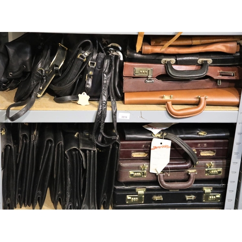 3018 - Large quantity of handbags, briefcases and folio bags. Not available for in-house P&P