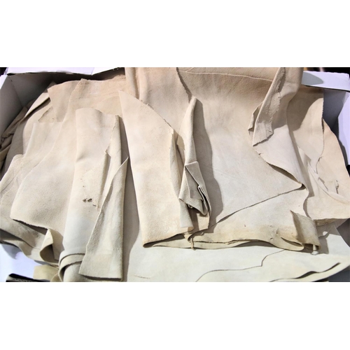 3054 - Box of chamois leather. P&P Group 3 (£25+VAT)