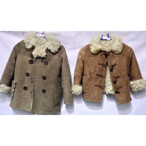 3204 - Two Antartex children’s lambskin jackets. P&P Group 3 (£25+VAT)