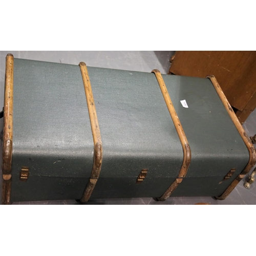 3211 - Wood bound cabin trunk. Not available for in-house P&P