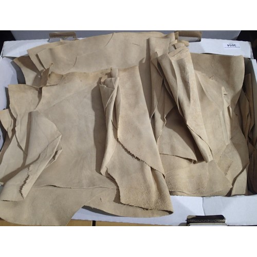 3054 - Box of chamois leather. P&P Group 3 (£25+VAT)