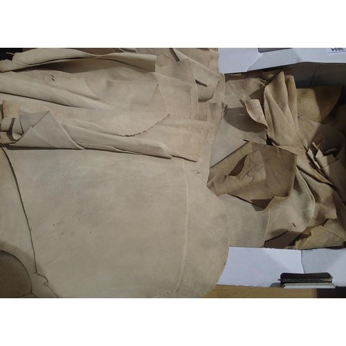 3054 - Box of chamois leather. P&P Group 3 (£25+VAT)