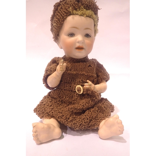 2393 - JDK Kestner mould 211 character baby, 11'' with sleeping eyes. P&P Group 1 (£14+VAT for the first lo... 