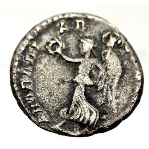 1106 - Septimius Severus - Roman Empire Silver Denarius - Victory with wreath. P&P Group 1 (£14+VAT for the... 