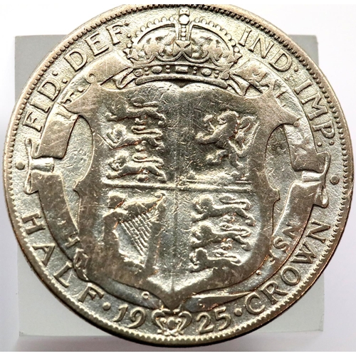 1138 - 1925 - Silver Half Crown of King George V. P&P Group 1 (£14+VAT for the first lot and £1+VAT for sub... 