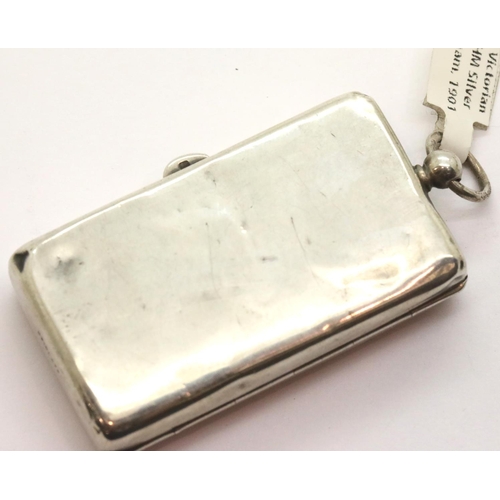 1021 - Edwardian hallmarked silver sovereign and half sovereign holder with gilt interior, Birmingham assay... 