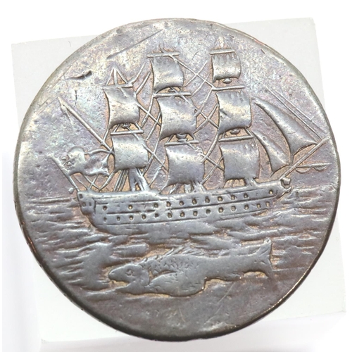 1179 - 1796 promissory halfpenny. P&P Group 1 (£14+VAT for the first lot and £1+VAT for subsequent lots)