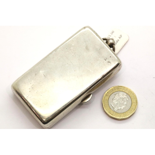 1021 - Edwardian hallmarked silver sovereign and half sovereign holder with gilt interior, Birmingham assay... 