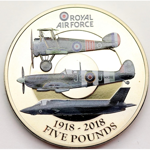 1151 - 2018 - Five Pound Coin of Jersey - Royal Air Force Centenary. P&P Group 1 (£14+VAT for the first lot... 