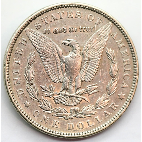 1159 - 1890 - USA Silver Morgan dollar. P&P Group 1 (£14+VAT for the first lot and £1+VAT for subsequent lo... 