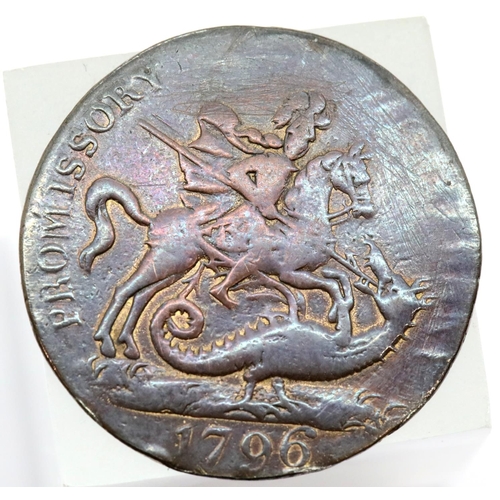 1179 - 1796 promissory halfpenny. P&P Group 1 (£14+VAT for the first lot and £1+VAT for subsequent lots)