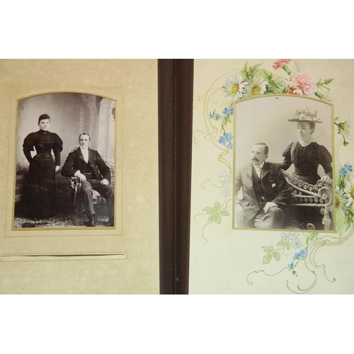 1212 - Almond Family of Windle, Lancashire family photograph album, c1880 onwards. P&P Group 2 (£18+VAT for... 