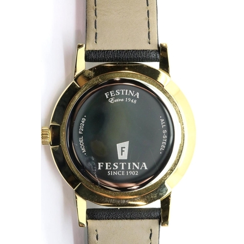 1069 - Gents boxed Festina wristwatch with subsidiary seconds dial. P&P Group 1 (£14+VAT for the first lot ... 