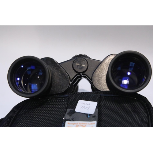 118 - Tasco Zip Focus 7-12x40 Zoom binoculars with soft carry case. P&P Group 1 (£14+VAT for the first lot... 