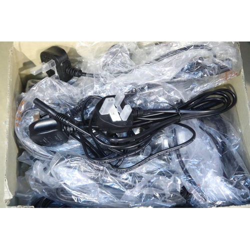 151 - Quantity of UK power leads, UK  plug to an IEC C7 (figure 8) power leads. Not available for in-house... 