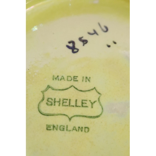 1309 - Shelley 1920's painted lustre glaze bowl and two signed 1920's Poole painted ceramics. Not available... 