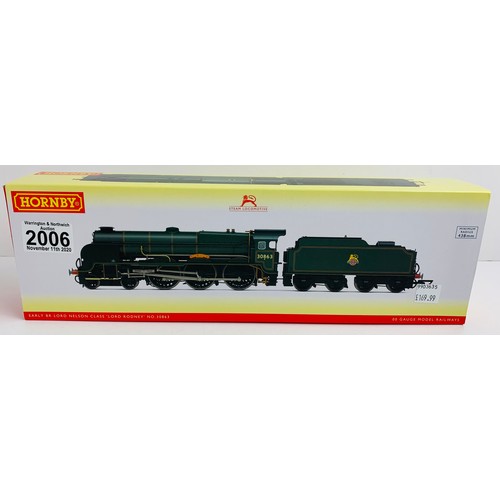 2006 - Hornby R3635 BR Early Lord Nelson Class Lord Rodney - Boxed. P&P Group 1 (£14+VAT for the first lot ... 