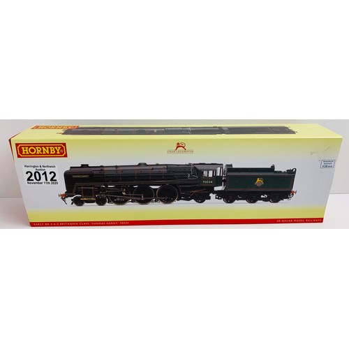2012 - Hornby R3444 Early BR 4-6-2 Britannia Class Loco Thomas Hardy - Boxed. P&P Group 1 (£14+VAT for the ... 