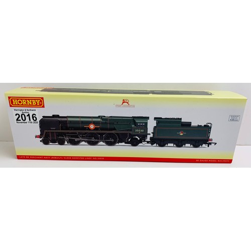 2016 - Hornby R3617 BR Late 4-6-2 Merchant Navy Elder Dempster Lines - Boxed. P&P Group 1 (£14+VAT for the ... 