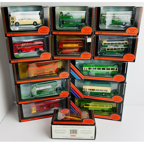 2076 - 13x EFE 1:76 Scale Buses - All Boxed. P&P Group 3 (£25+VAT for the first lot and £5+VAT for subseque... 