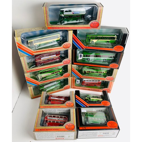 2078 - 13x EFE 1:76 Scale Buses - All Boxed. P&P Group 3 (£25+VAT for the first lot and £5+VAT for subseque... 