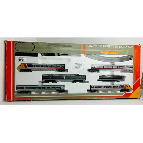 2091 - Hornby R543 APT Train Set - Includes Pantograph - Boxed. P&P Group 3 (£25+VAT for the first lot and ... 