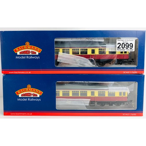 2099 - 2x Bachmann OO 39-575 BR Auto Trailer Crimson & Cream - Boxed. P&P Group 2 (£18+VAT for the first lo... 