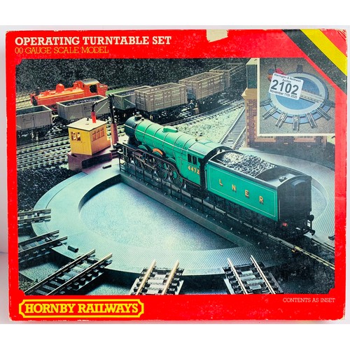 2102 - Hornby OO R410 Turntable - Boxed. P&P Group 2 (£18+VAT for the first lot and £3+VAT for subsequent l... 
