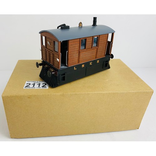 2112 - O Gauge Kit Built LNER Tram Loco. P&P Group 2 (£18+VAT for the first lot and £3+VAT for subsequent l... 