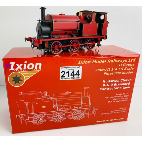2144 - Ixion O Gauge Hudswell Clarke Loco 0-6-0 - Boxed. P&P Group 1 (£14+VAT for the first lot and £1+VAT ... 