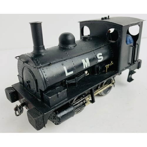 2153 - O Gauge LMS PUG 0-4-0 Loco. P&P Group 1 (£14+VAT for the first lot and £1+VAT for subsequent lots)