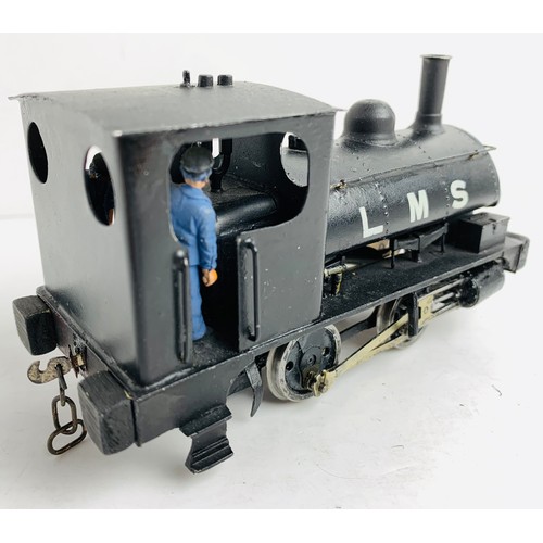 2153 - O Gauge LMS PUG 0-4-0 Loco. P&P Group 1 (£14+VAT for the first lot and £1+VAT for subsequent lots)