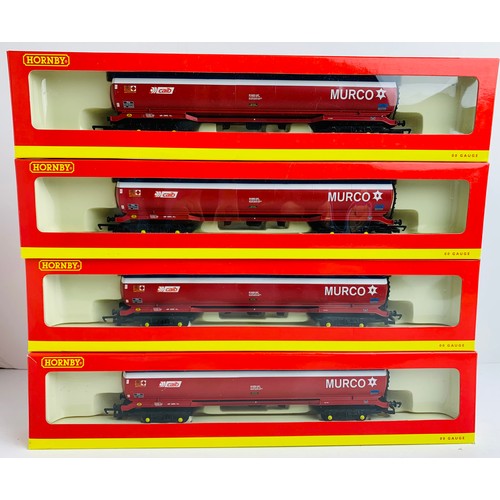 2165 - 4x Hornby R6543 Murco 100 Ton Tanker Wagons. P&P Group 2 (£18+VAT for the first lot and £3+VAT for s... 
