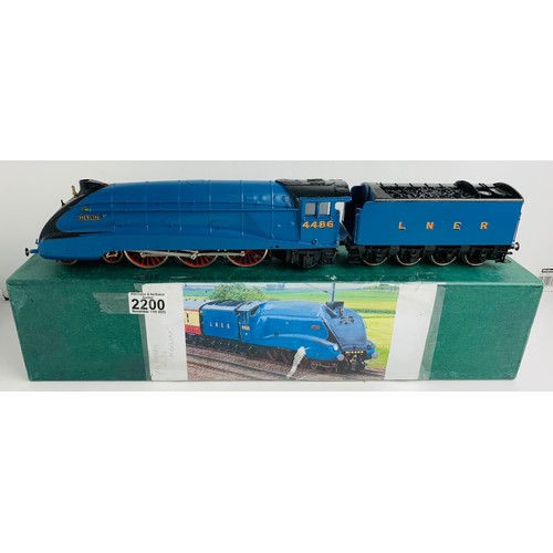 2200 - Finescale O Gauge Class A4 LNER 'Merlin' Locomotive. P&P Group 3 (£25+VAT for the first lot and £5+V... 