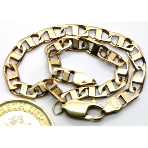 1003 - 9ct gold bracelet, 6.1g, L: 19.5 cm. P&P Group 1 (£14+VAT for the first lot and £1+VAT for subsequen... 