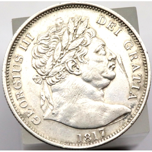 1158 - 1817 - Silver Half Crown of George III. P&P Group 1 (£14+VAT for the first lot and £1+VAT for subseq... 