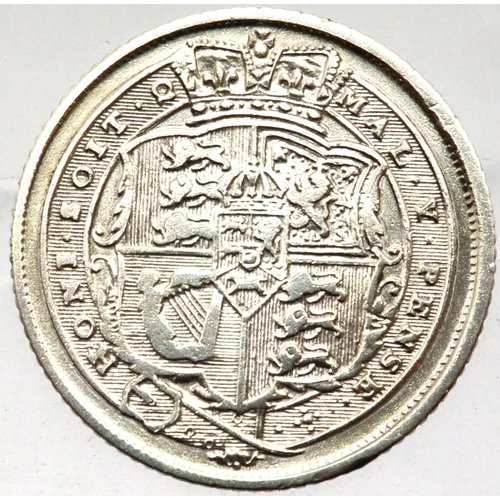 1182 - 1817 - Silver Sixpence of King George III. P&P Group 1 (£14+VAT for the first lot and £1+VAT for sub... 