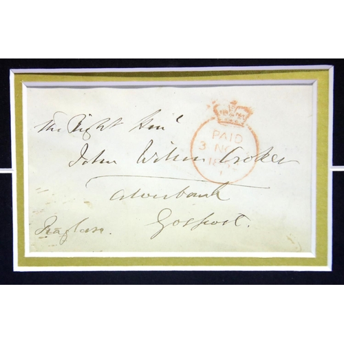 1246 - Field Marshall Fitzroy Somerset, 1st Baron Raglan, framed signature and photograph, overall, 30 x 42... 