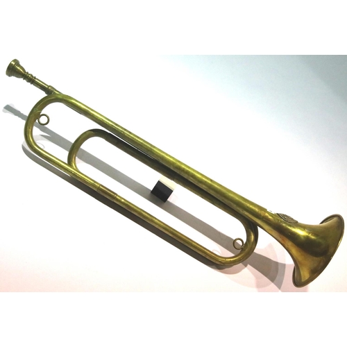 1269 - WWII Nazi Banner Trumpet. P&P Group 3 (£25+VAT for the first lot and £5+VAT for subsequent lots)