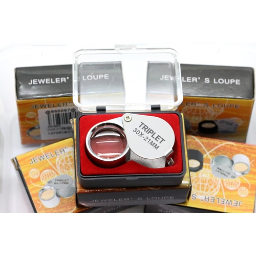 1118 - Five new boxed jewellers loupes. P&P Group 1 (£14+VAT for the first lot and £1+VAT for subsequent lo... 